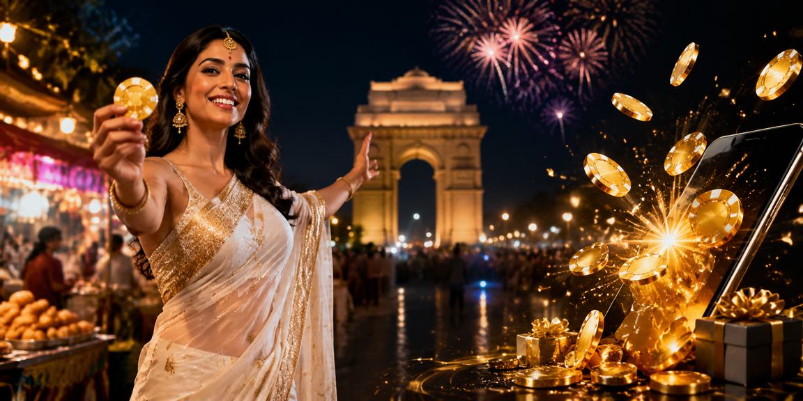Delhi India Gate nearby casino betting promotions featuring traditional saree